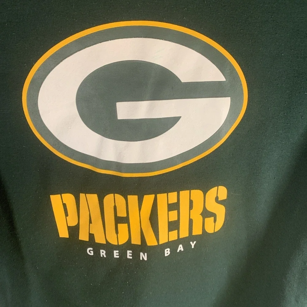 Vtg‎ Green Bay Packer Jacket Reversible 90's Y2k Hip Hop Skater NFL Size M