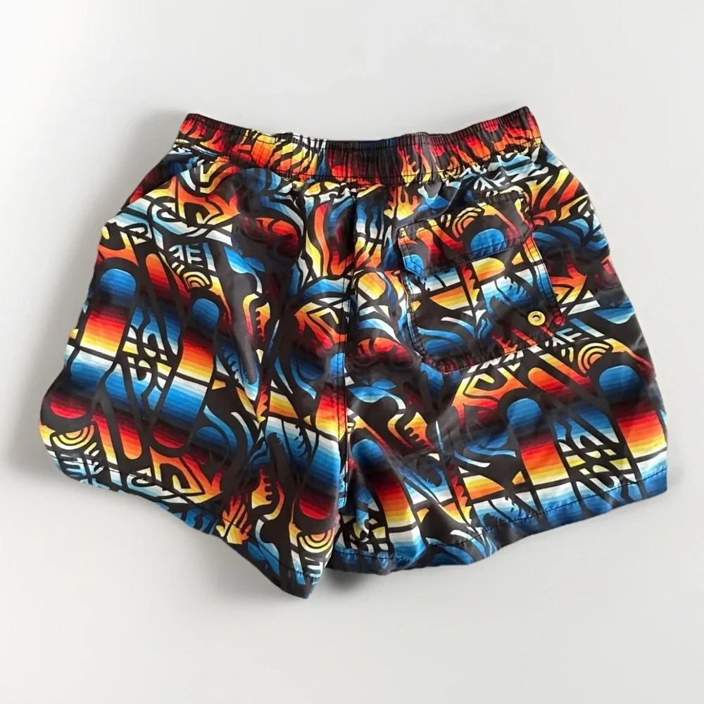 Mistral Mens‎ Swim Shorts Large Geometric Spellout Paddle Board Water Sports