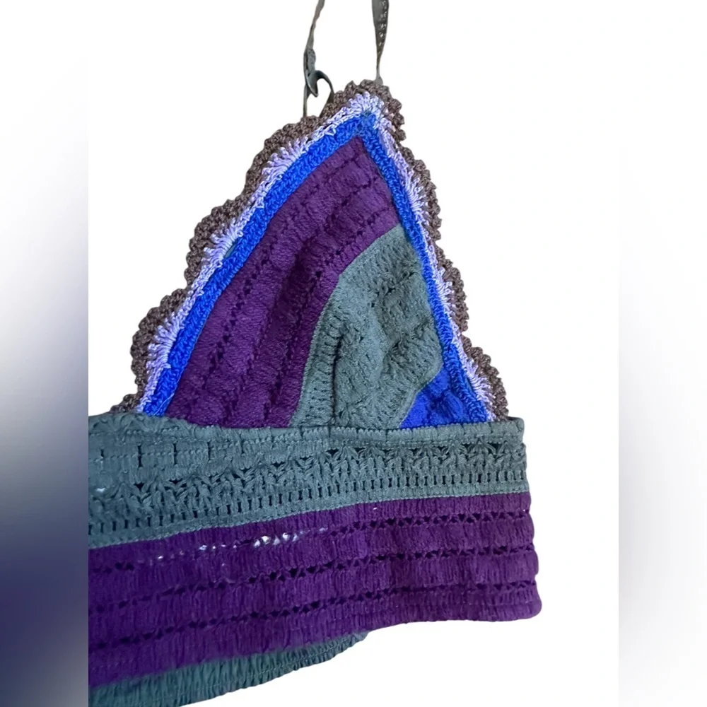 Free People Intimately Another‎ Weekend Bralette Crochet Knit Tank Bra NEW sz M