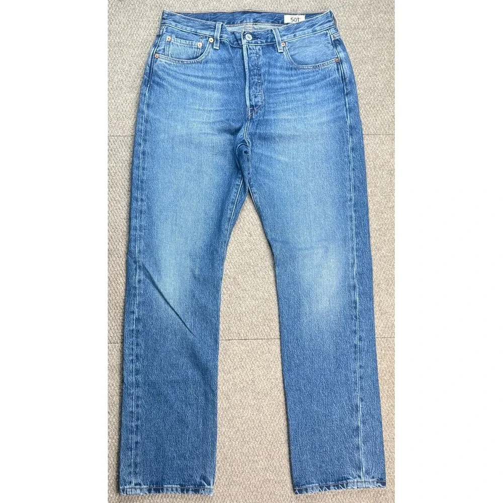 Levi's 501xx Plant Based Button Fly‎ Men's 5 Pocket Denim Jeans Size 29x30