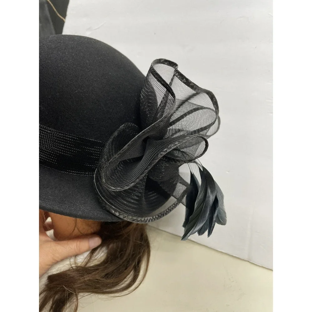 Mr John Signature Series Womens 100% Wool/Laine Brim Felt Hat Size 22,3/4