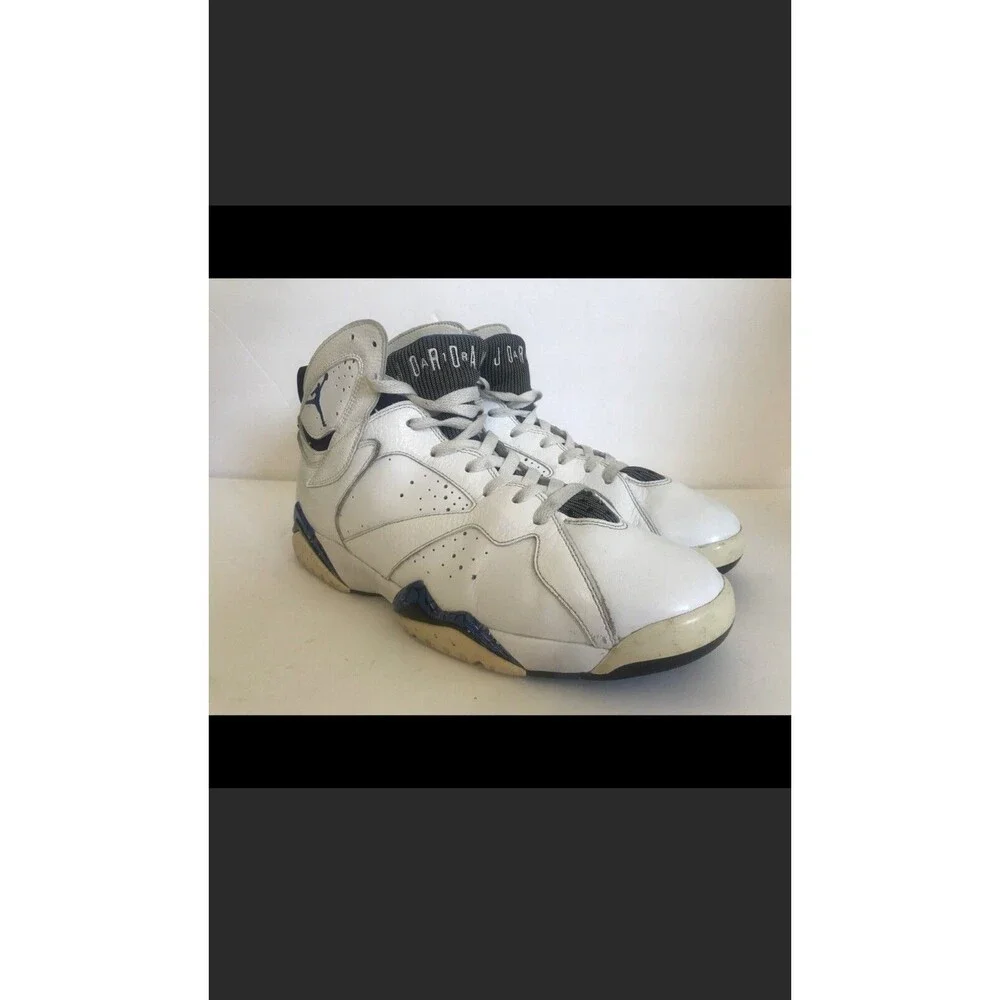 NIKE AIR‎ JORDAN VII 7 RETRO DMP ORLANDO MAGIC White Blue Size 10.5 304775-161