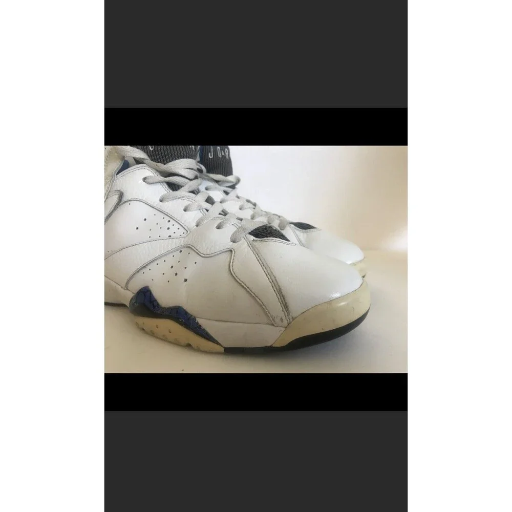 NIKE AIR‎ JORDAN VII 7 RETRO DMP ORLANDO MAGIC White Blue Size 10.5 304775-161