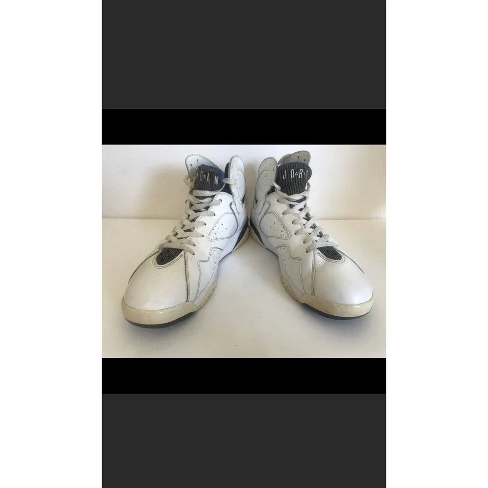 NIKE AIR‎ JORDAN VII 7 RETRO DMP ORLANDO MAGIC White Blue Size 10.5 304775-161