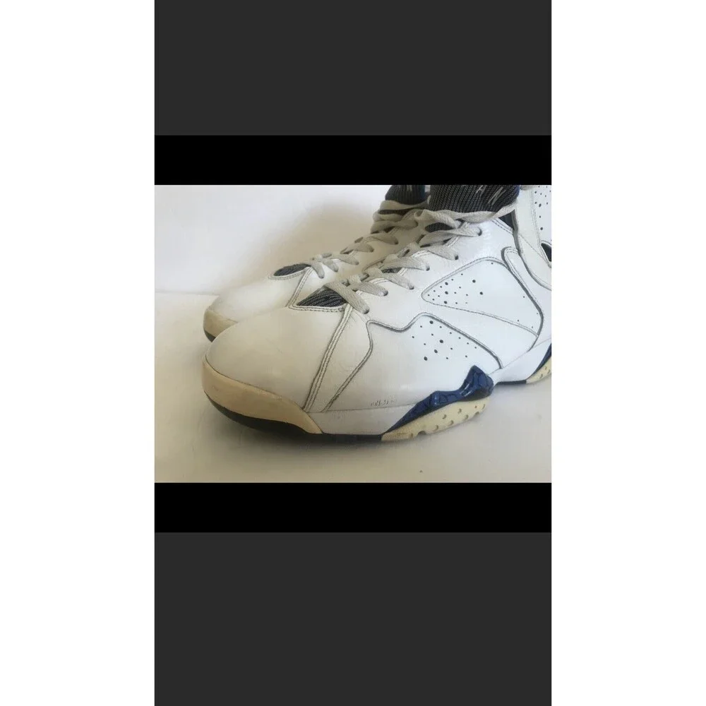 NIKE AIR‎ JORDAN VII 7 RETRO DMP ORLANDO MAGIC White Blue Size 10.5 304775-161