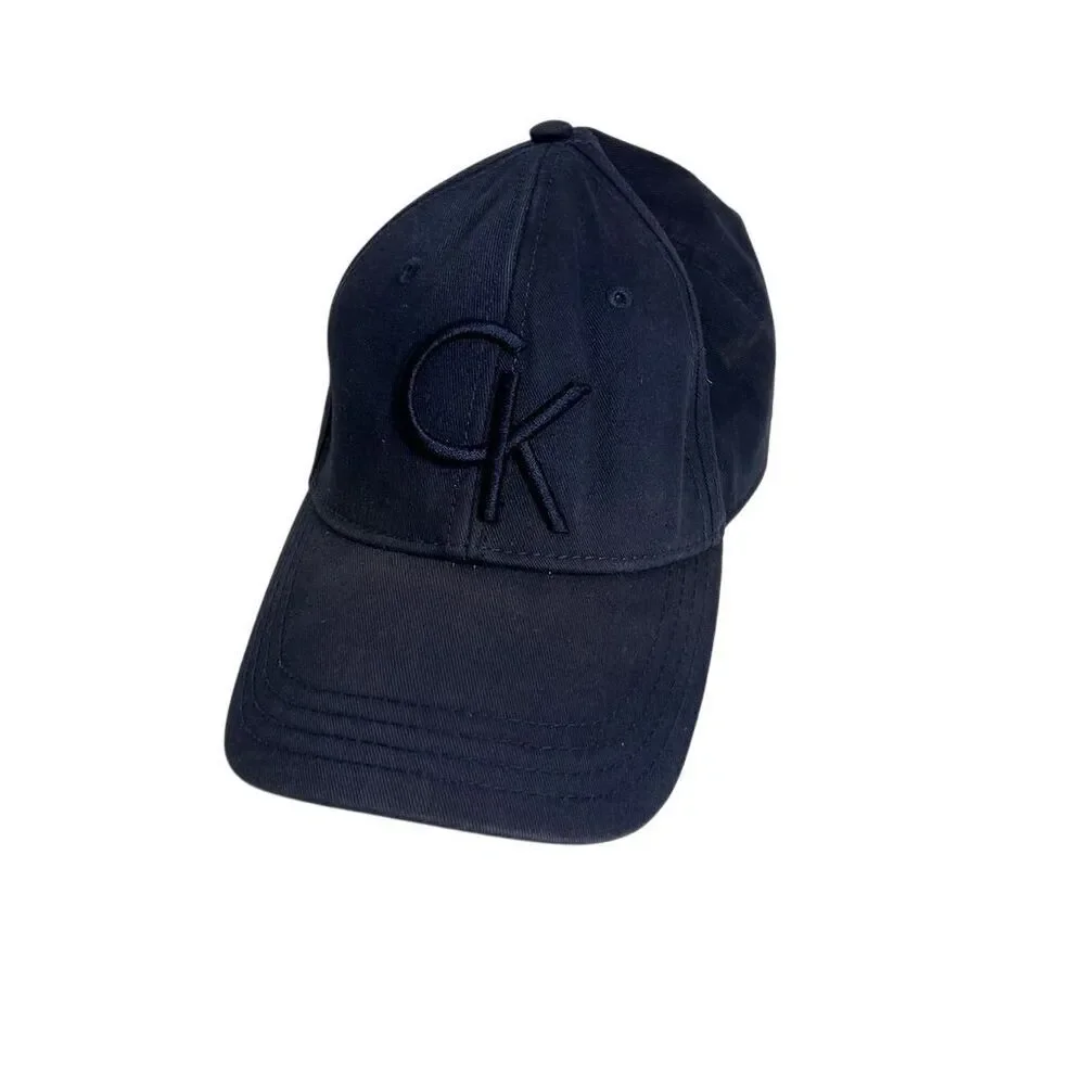 Calvin Klein Unisex Blue Baseball‎ Cap Adjustable Strap Logo Hat