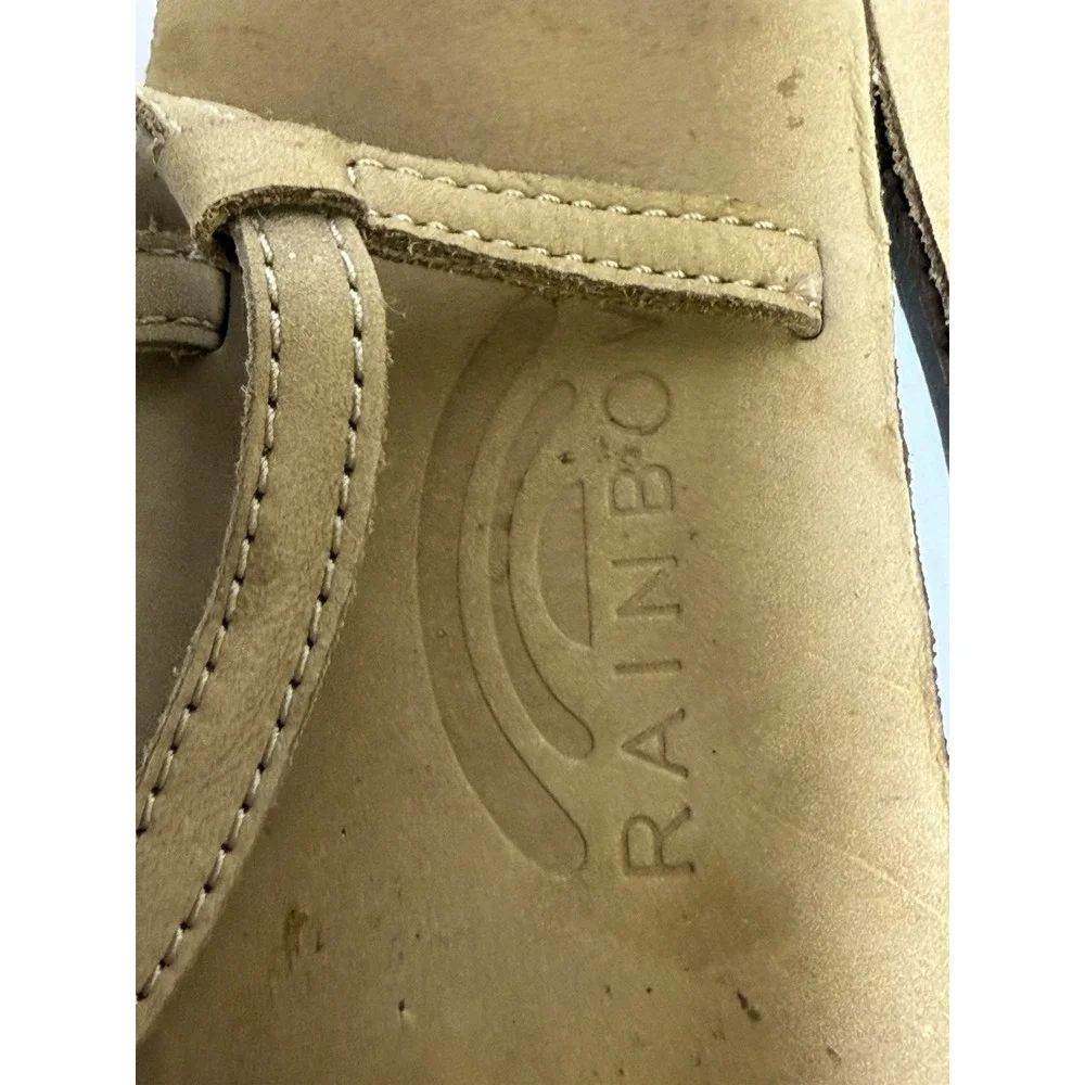 Rainbow T-Street‎ Braided T Strap Sandals Womens M Sierra Light Brown
