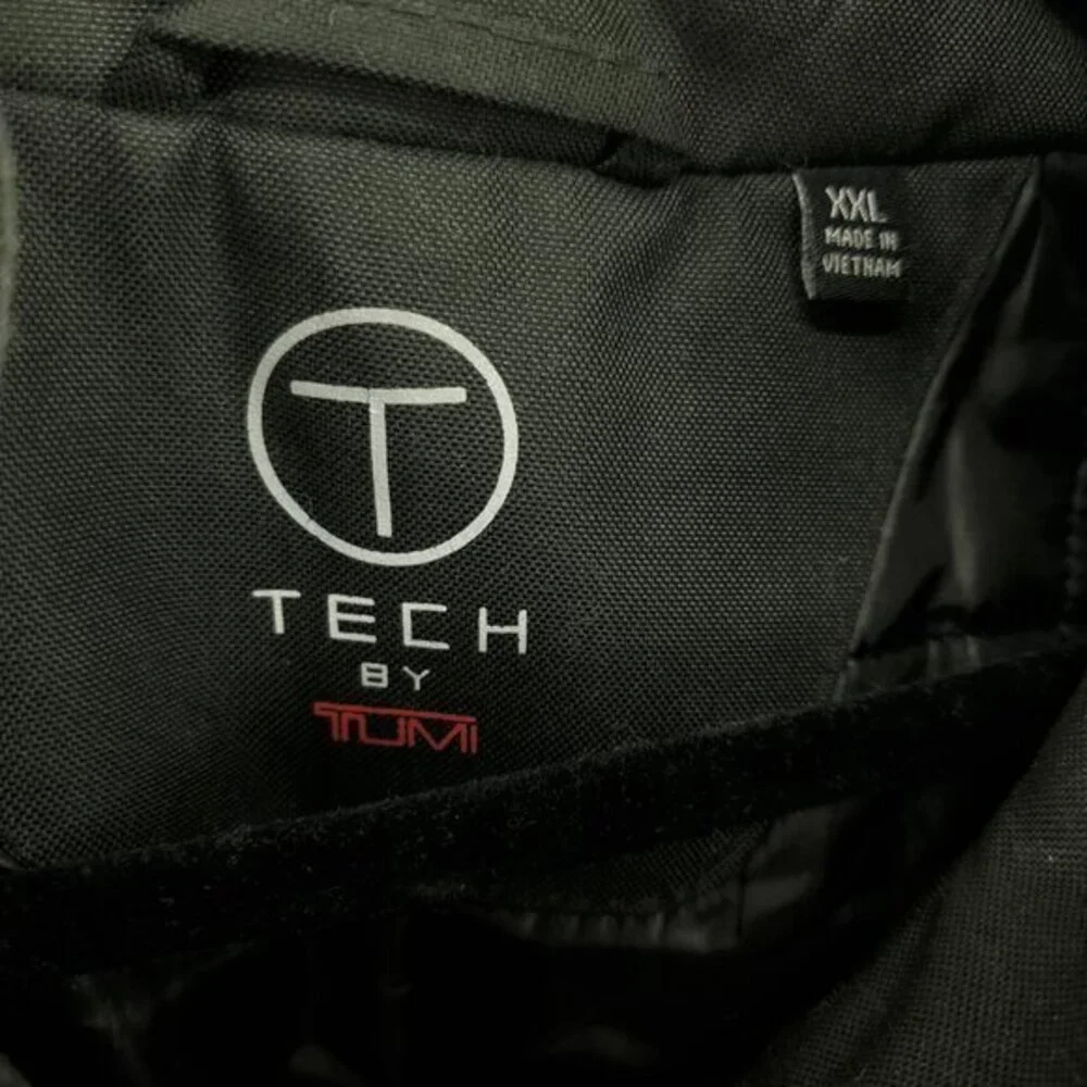 TUMI Tech Grey Wool Insulated Quilt Lined Zip-Up Jacket/Pea Coat XXL