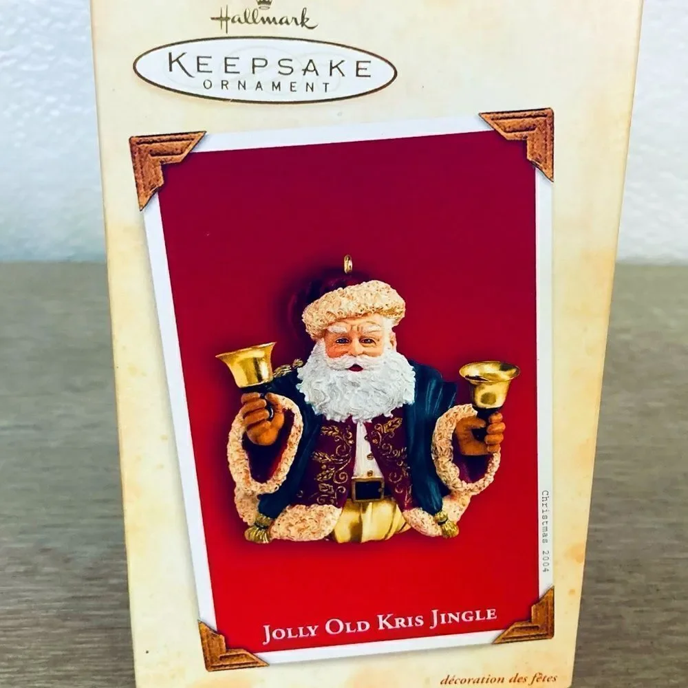 Hallmark Jolly Old Kris Kringle Vintage Santa Christmas Ornament