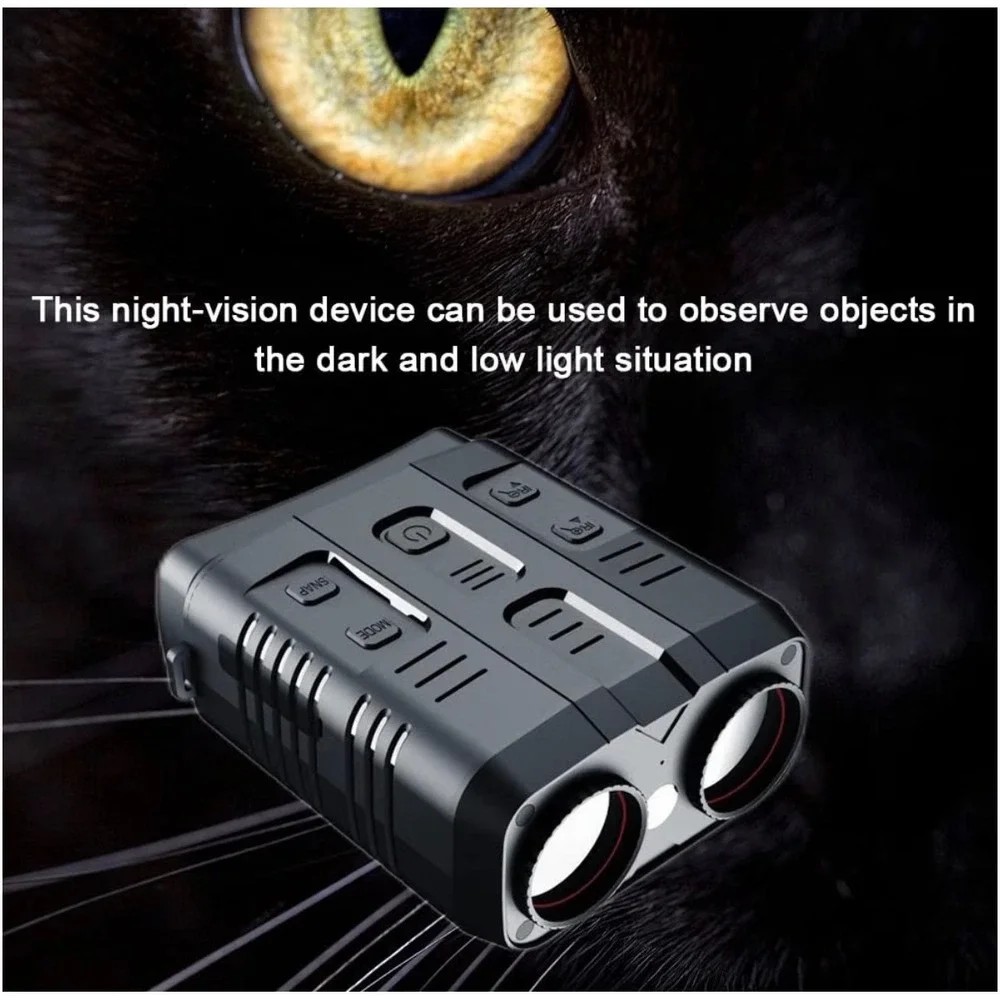 TacRight Night Vision Pro‎ 4K Binoculars 10x Zoom Infrared Digital Device Black