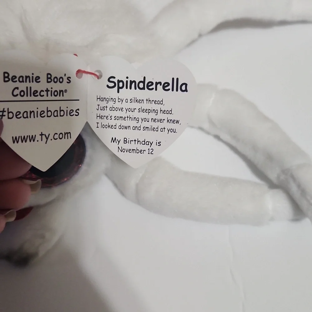 Ty Beanie Boo White Spider Spinderella 4/$20