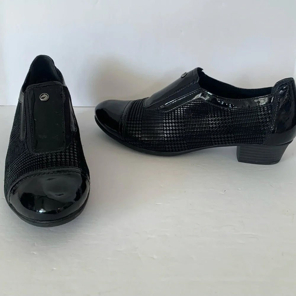 Remonte Black Soft Leather Dress Shoe Loafer