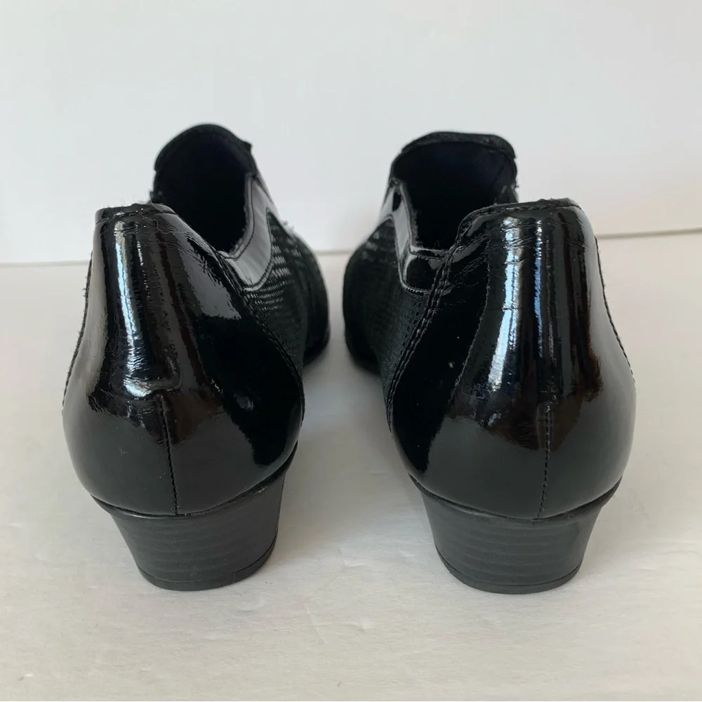Remonte Black Soft Leather Dress Shoe Loafer