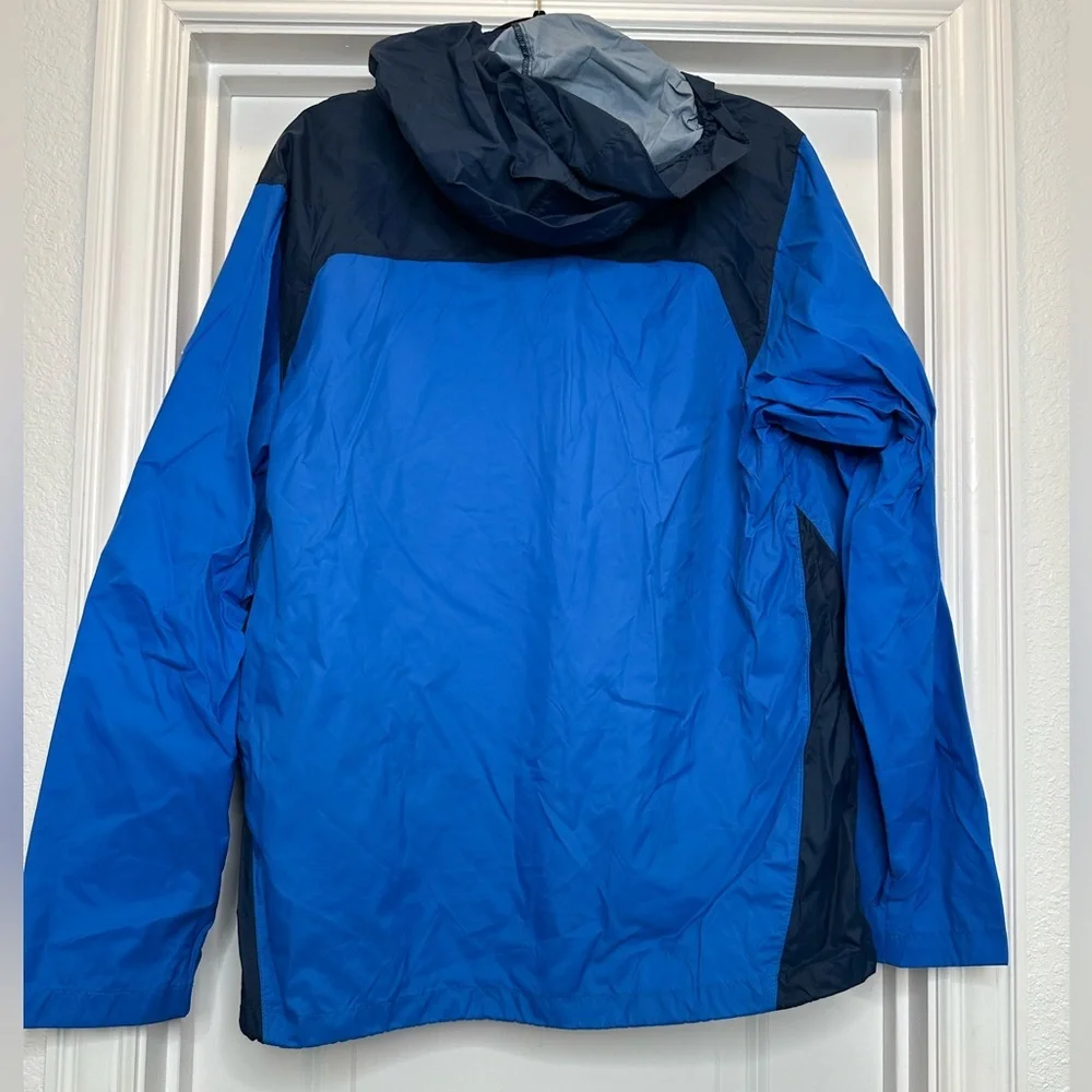 Columbia mens‎ size medium hooded windbreaker water resistant packable blue