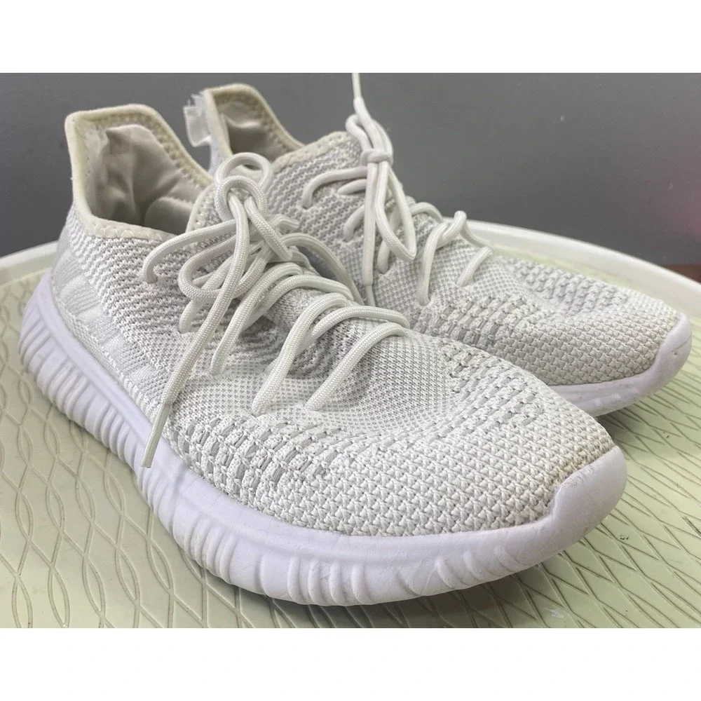 AVIA Womens Slip-on Memory‎ Foam White Sneakers Athletic Shoes 7.5 WIDE