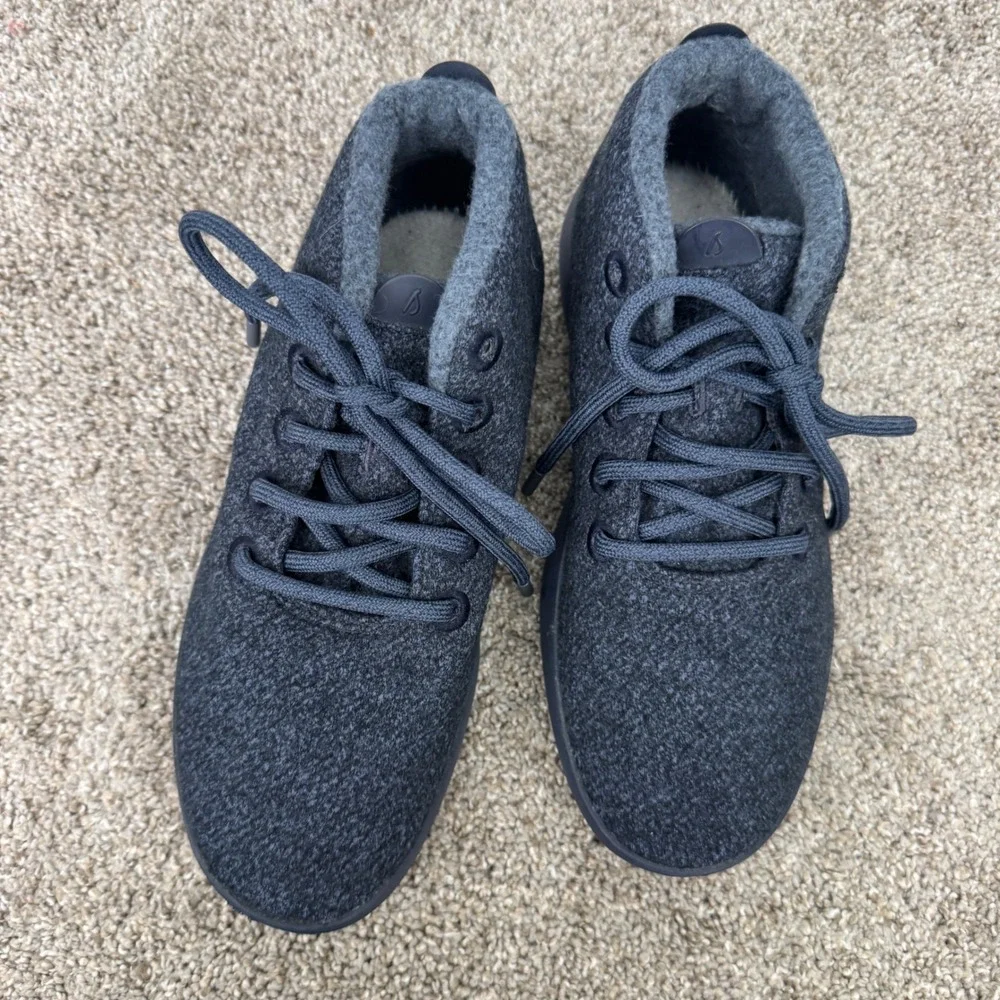Allbirds Wool Runner Mizzle Mid Top Sneakers Womens 9 Charcoal Grey WRU1W9