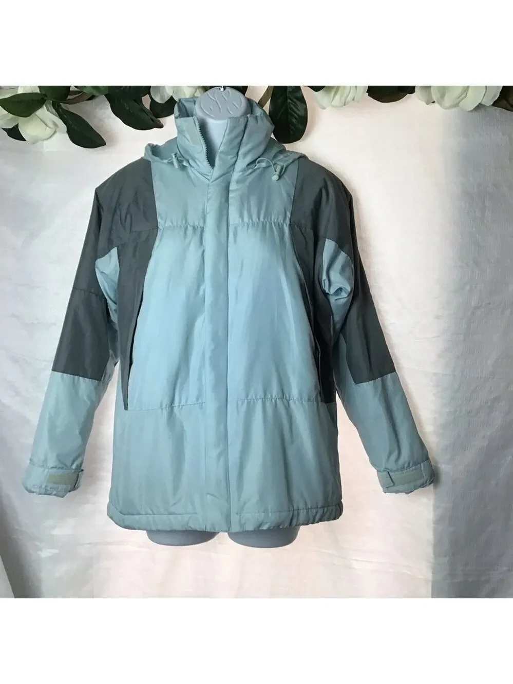 Steve & Barry’s Light Blue & Gray Puffer Jacket