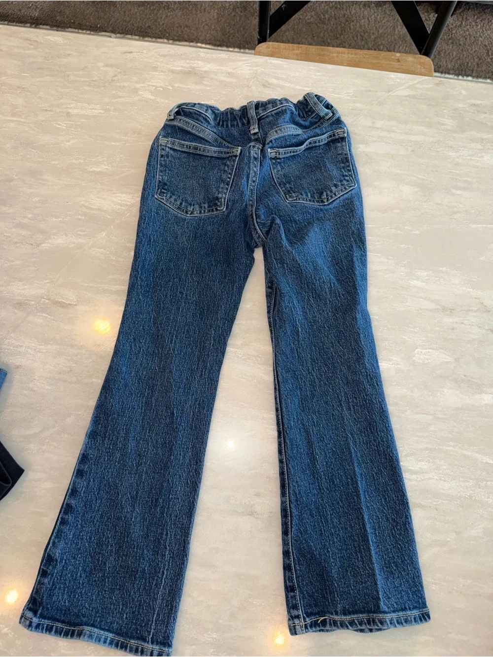 Old Navy Girls Size 8 High-Rise Rhinestone Flare Jeans