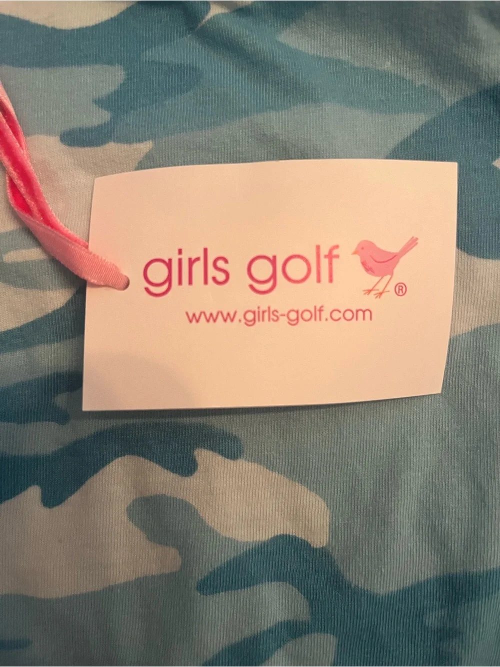Women’s GOLF “Birdie” Camo Short Sleeve Tee- great for golf team! $25each S/M/L