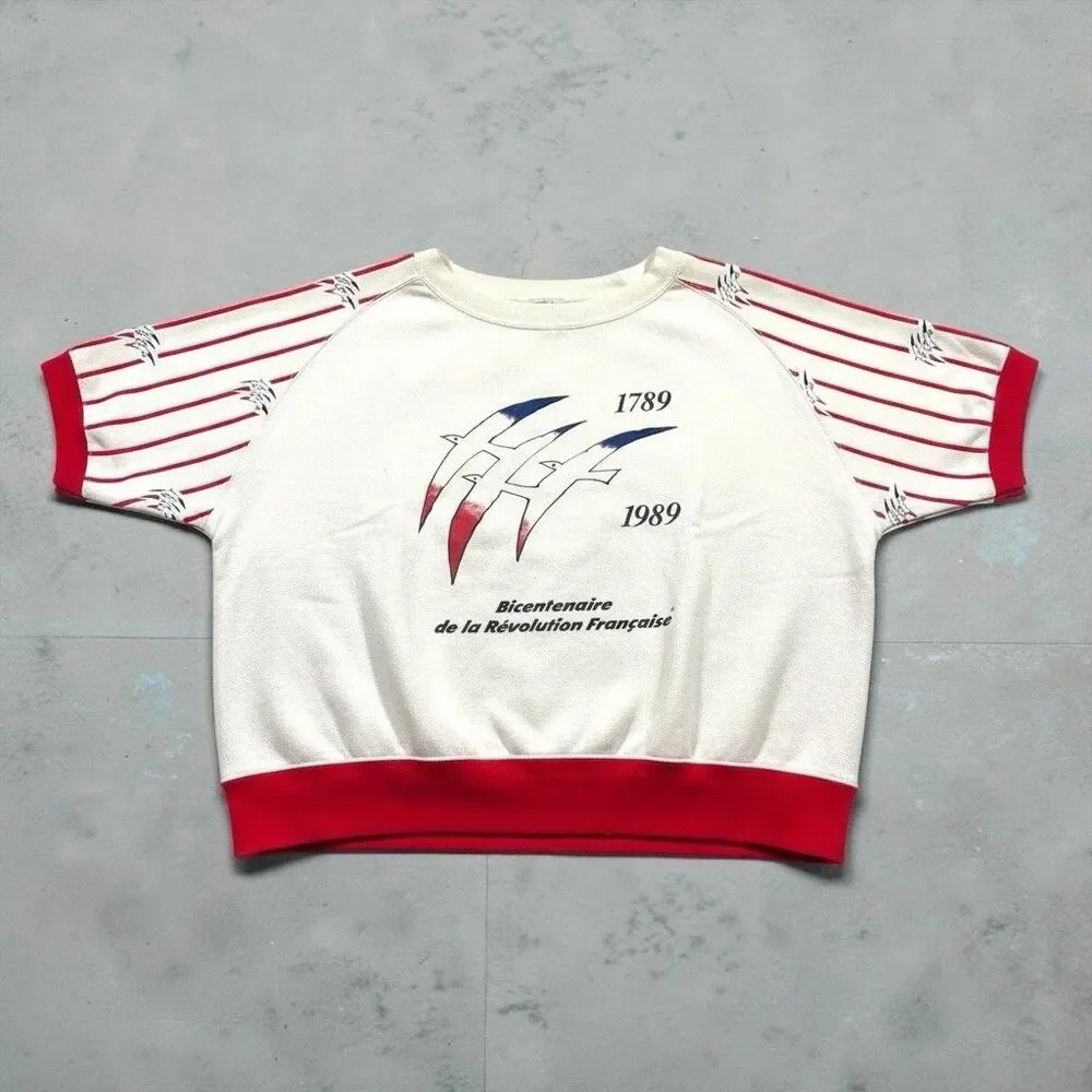 Vintage 1989 French Revolution Anniversary Sweatshirt Women’s LARGE Boxy France