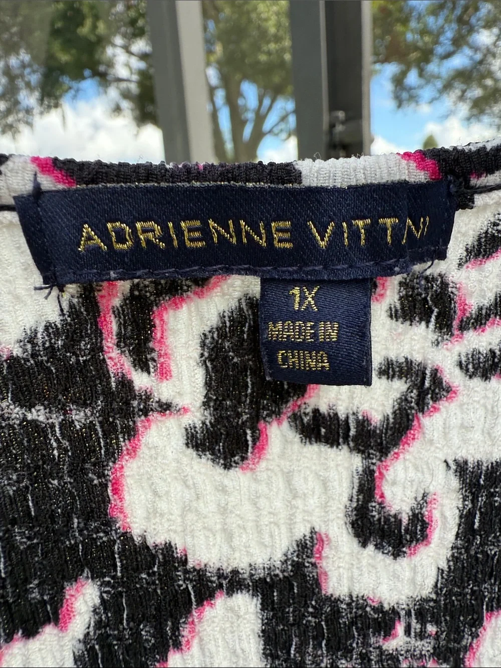 Adrienne Vittadini neck blouse