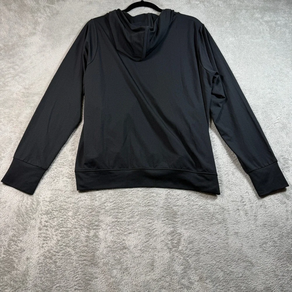Uniqlo AIRism UV Protection Full Zip Hoodie Mens XL Black Cool Touch 465748