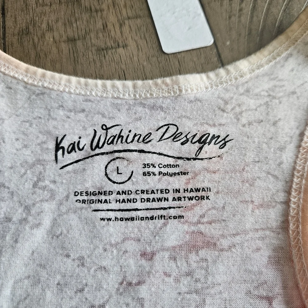 Kai Wahine Designs handmade design Pullover tank top Pineapple size Large
