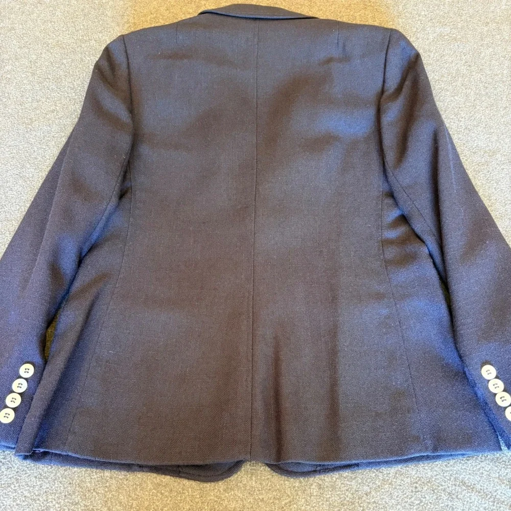 Vintage Evan-Picone Navy Blue Skirt Suit Blazer and A-Line Skirt Set