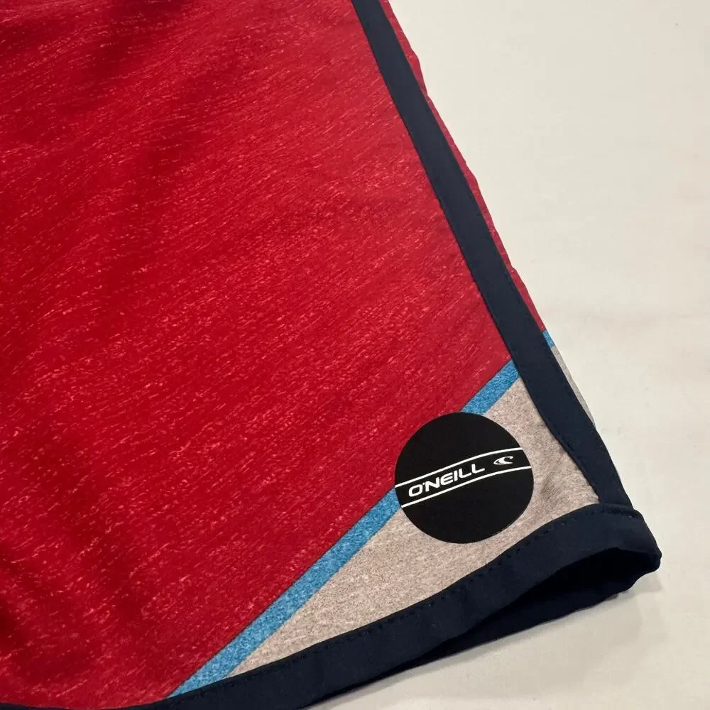 O’Neill‎ Hyperfreak Boardshorts Swim Shorts Men's Size 30 Blue Red Colorblock