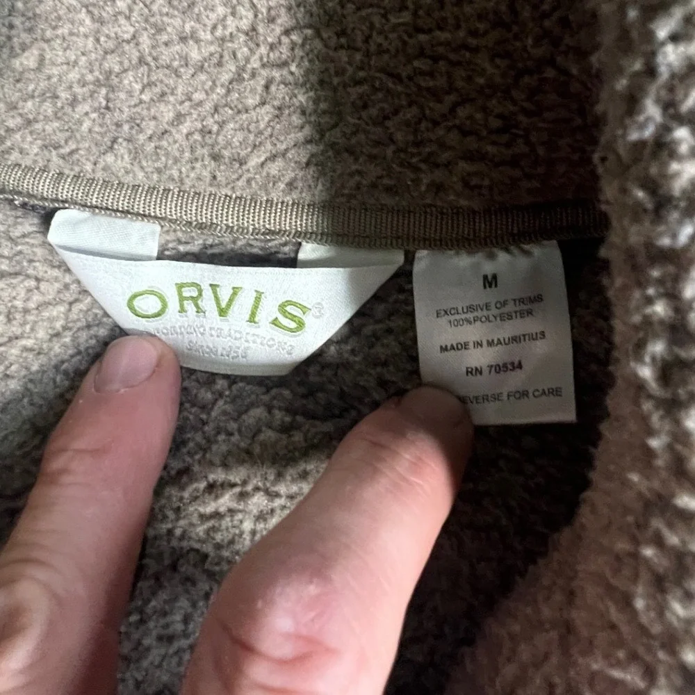 Orvis quarter zip