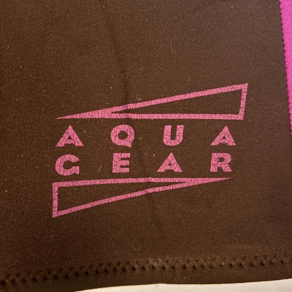 VTG Nike Aqua Gear Wetsuit Set Womens L/XL Purple Black Neoprene 90s Surf Swim