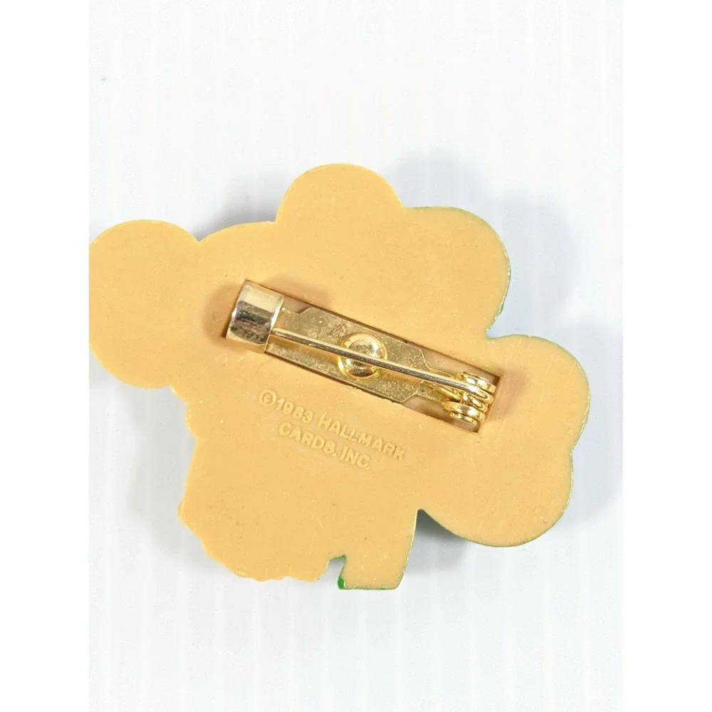 Vintage 1983 Hallmark Clover Shamrock Mouse Pin St Patrick's‎ Day