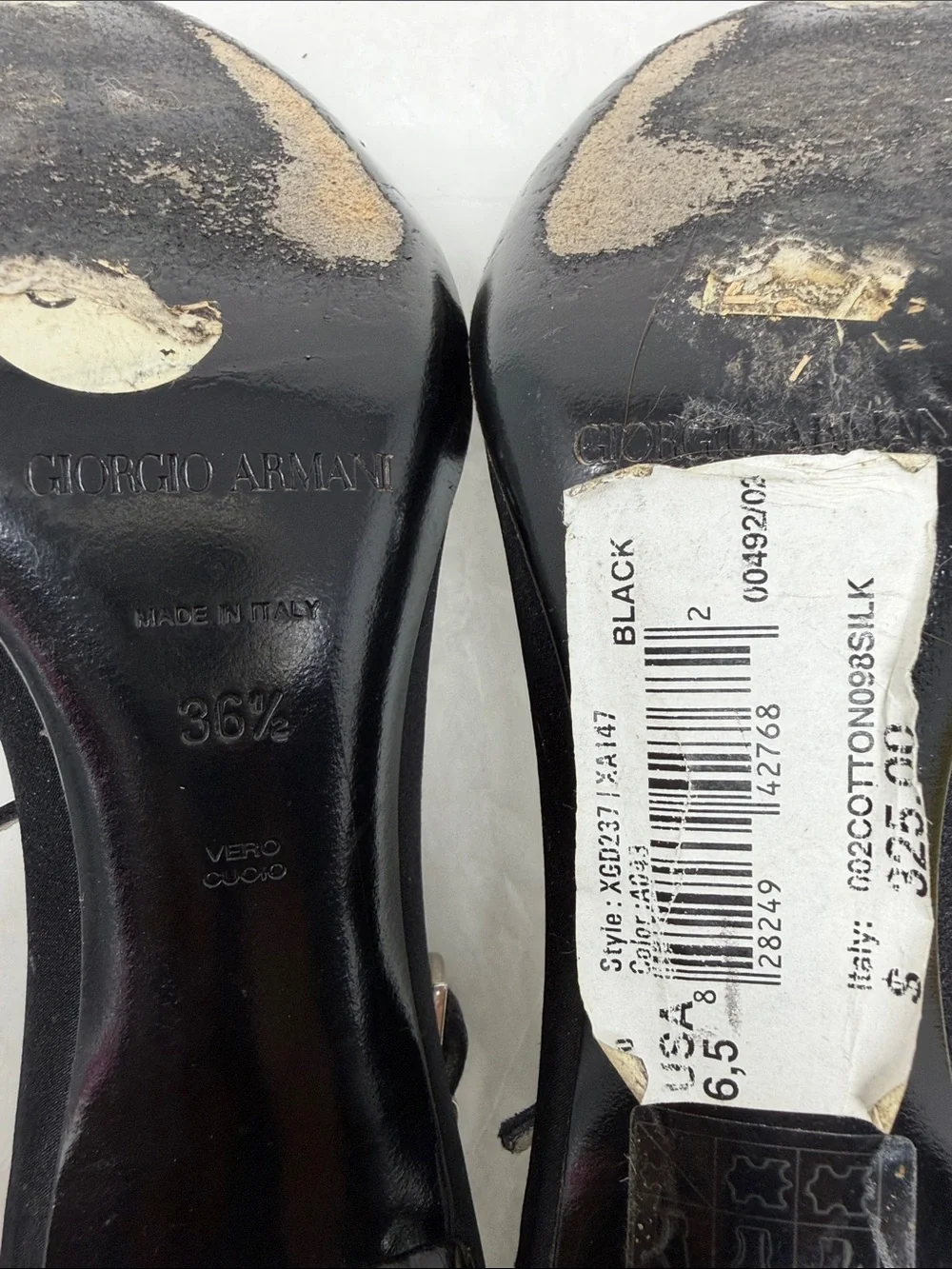 Giorgio Armani silhouette ankle silver