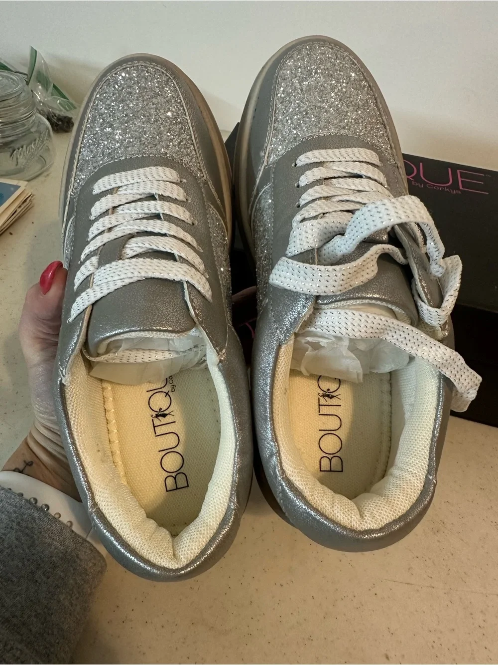 Corkys silver metallic