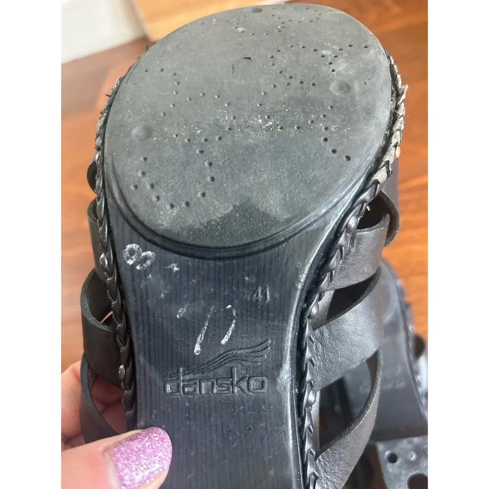 Dansko black leather