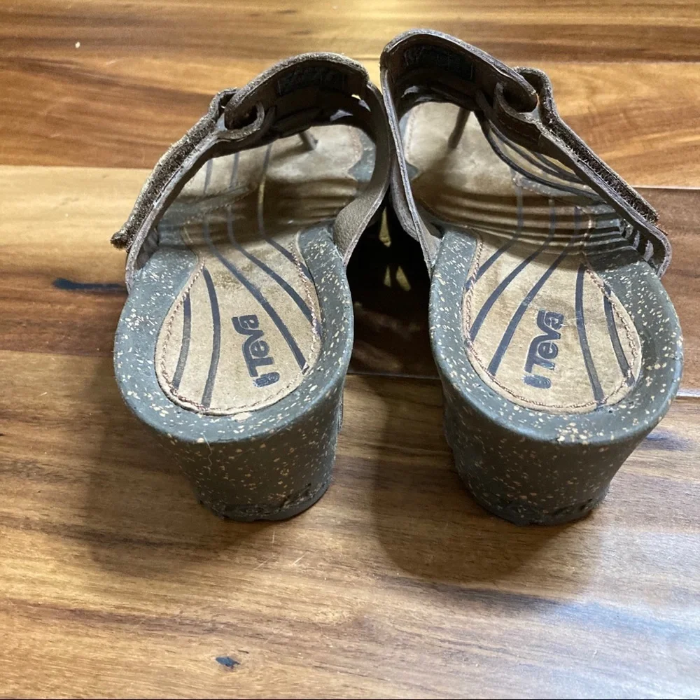 Reba Leather Strappy Slides
