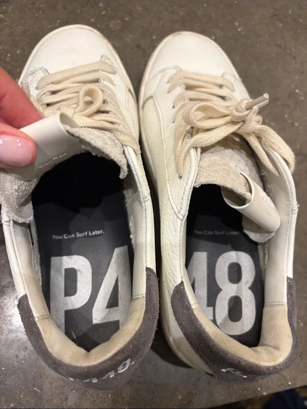 P448 leather low
