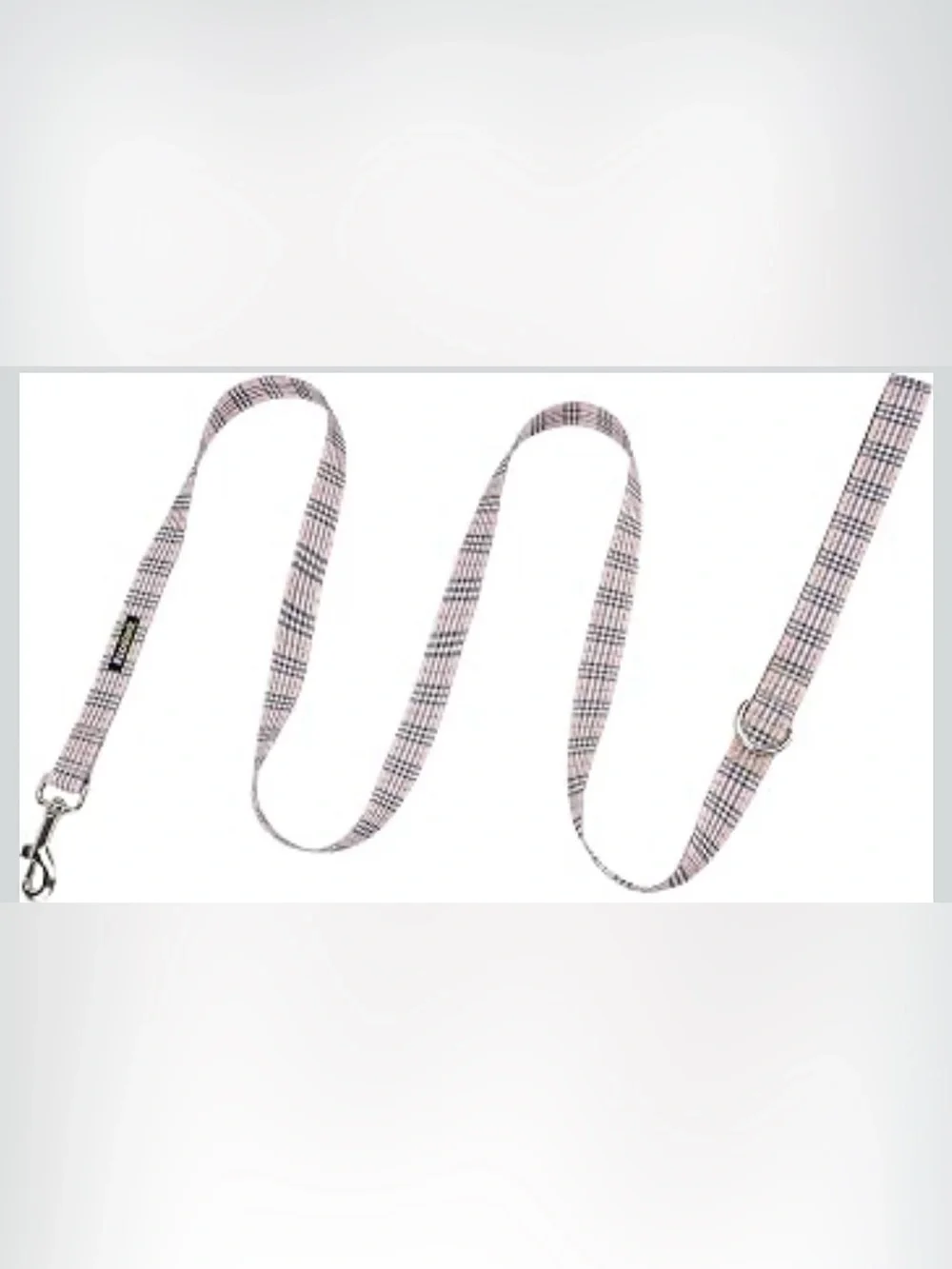 EcoBark Teacup Dog Leash, Soft & Reflective Toy Breed Leashes, Tan Plaid Strong