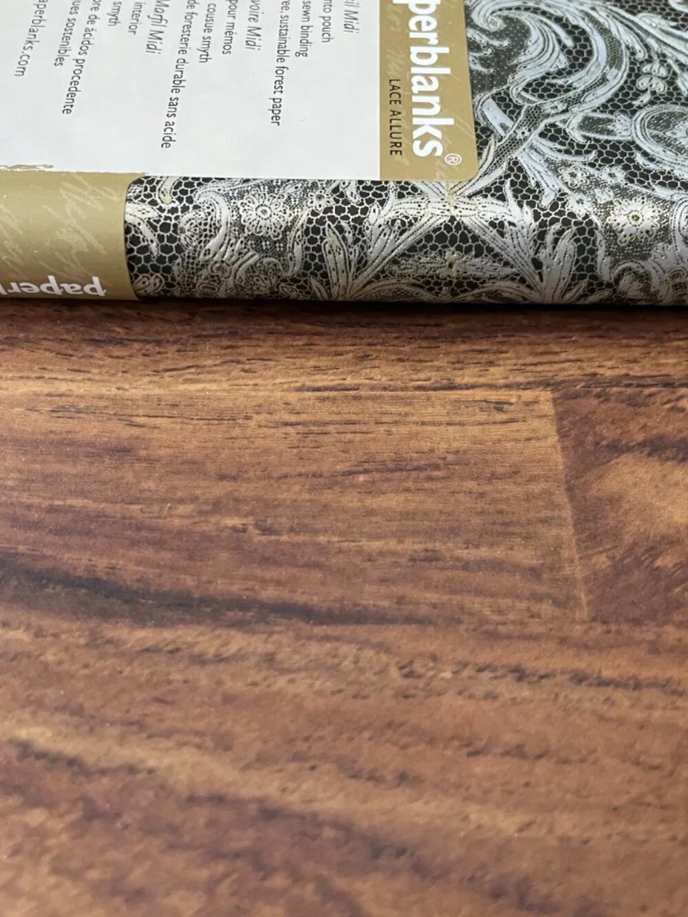 Paperblanks Ivory Veil Lace Allure Hardcover Mini Lined Elastic Band ClosureNtbk