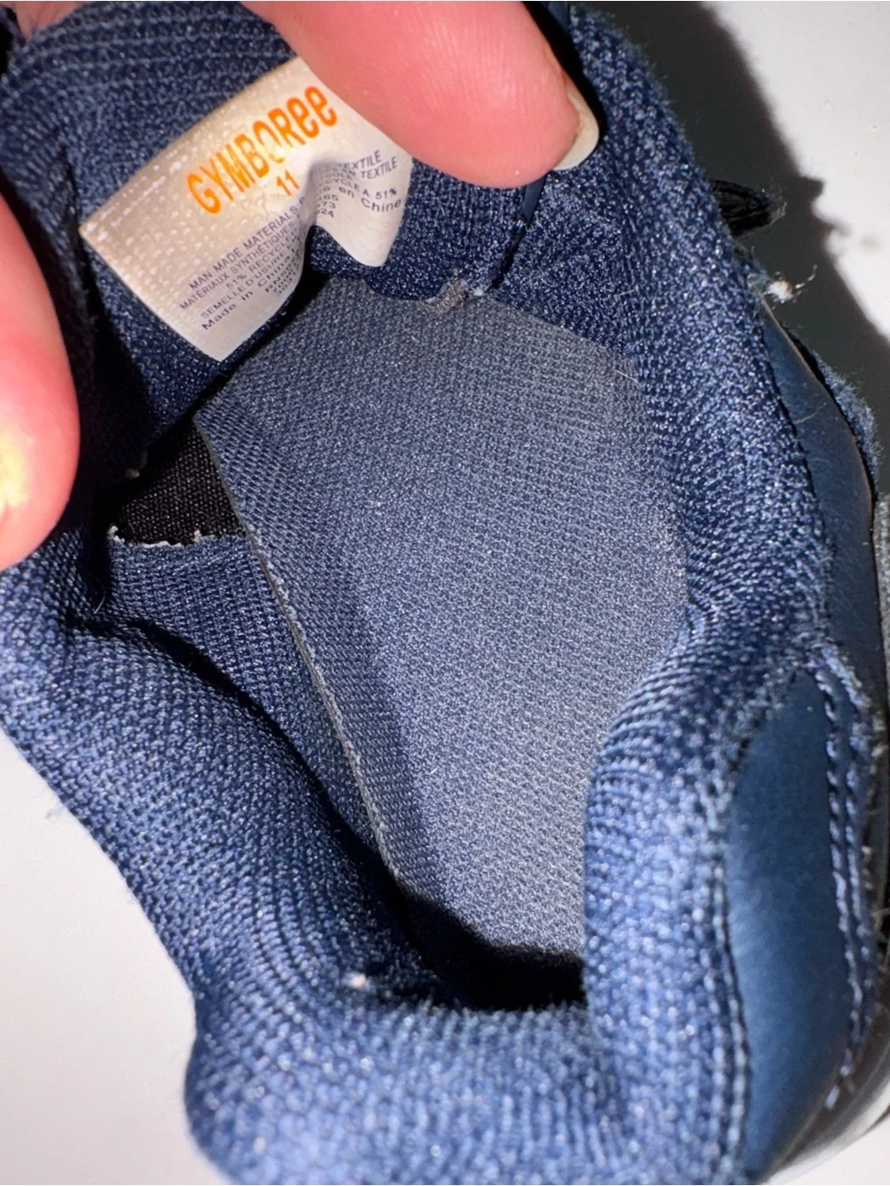 Gymboree Navy and White Kids Sneakers