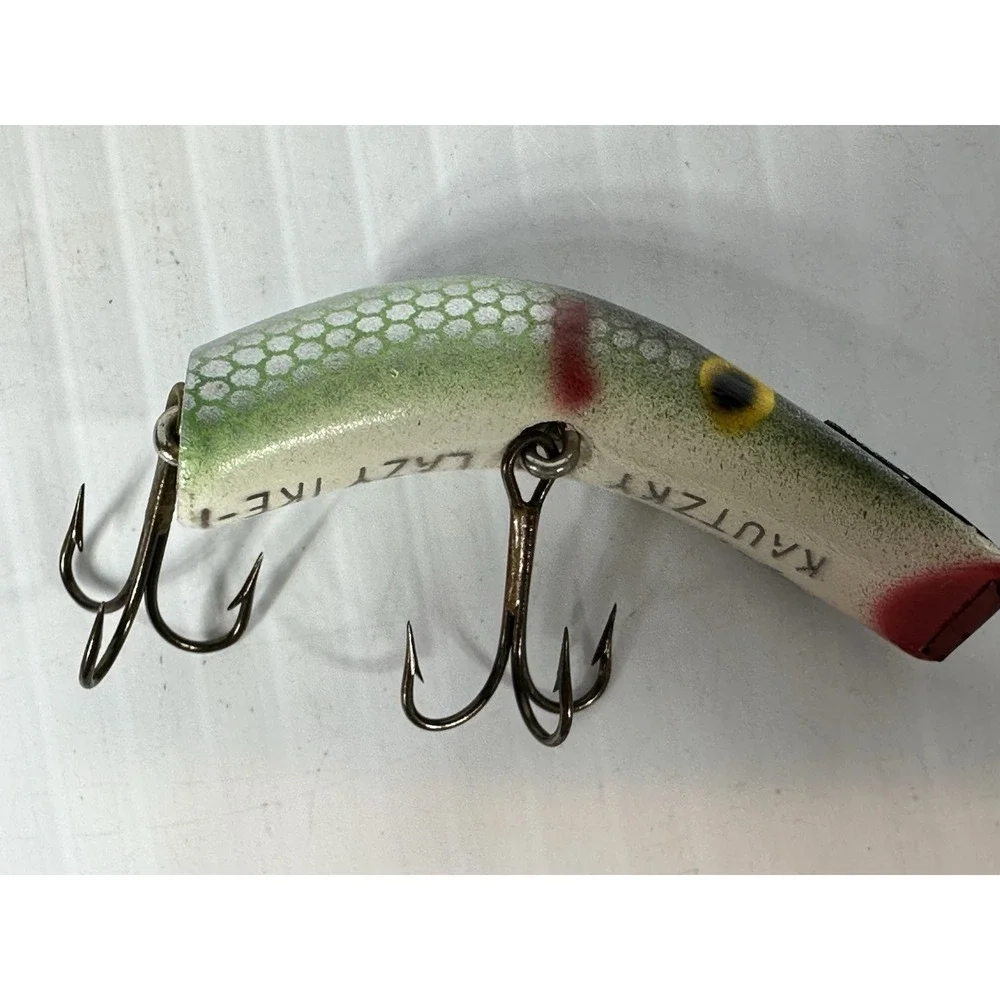 Vintage Kautzky Lazy Ike 1‎ KL-14 SHAD Wooden Fishing Lure Original Box
