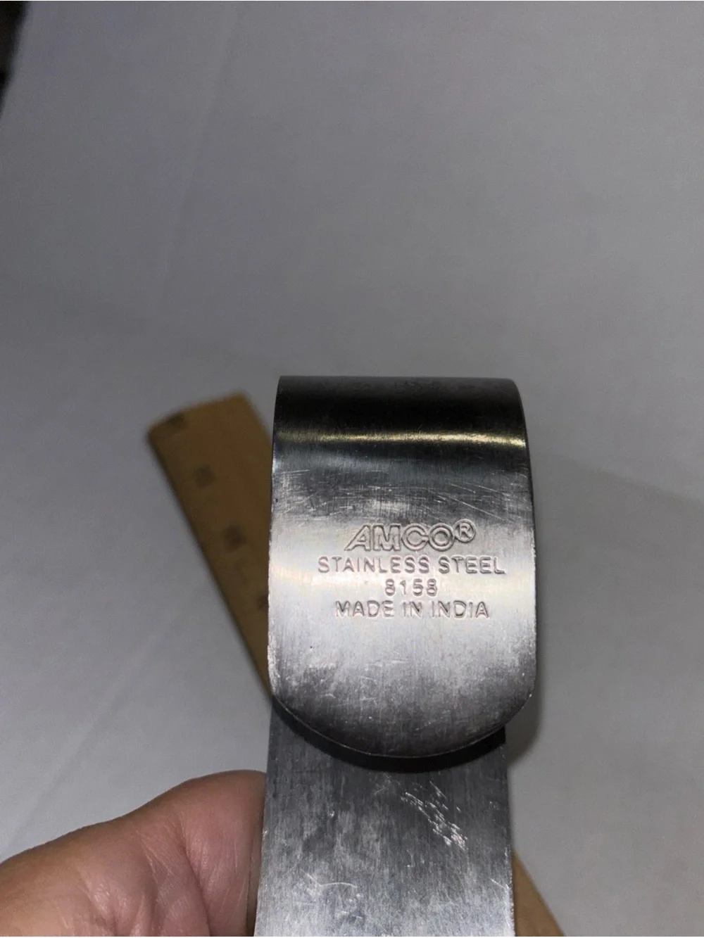 Brushed Stainless Steel Spoon Rest - Silver Amco