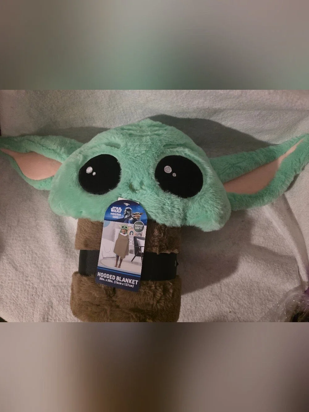 Star Wars The Mandalorian Grogu Hooded Blanket - Green