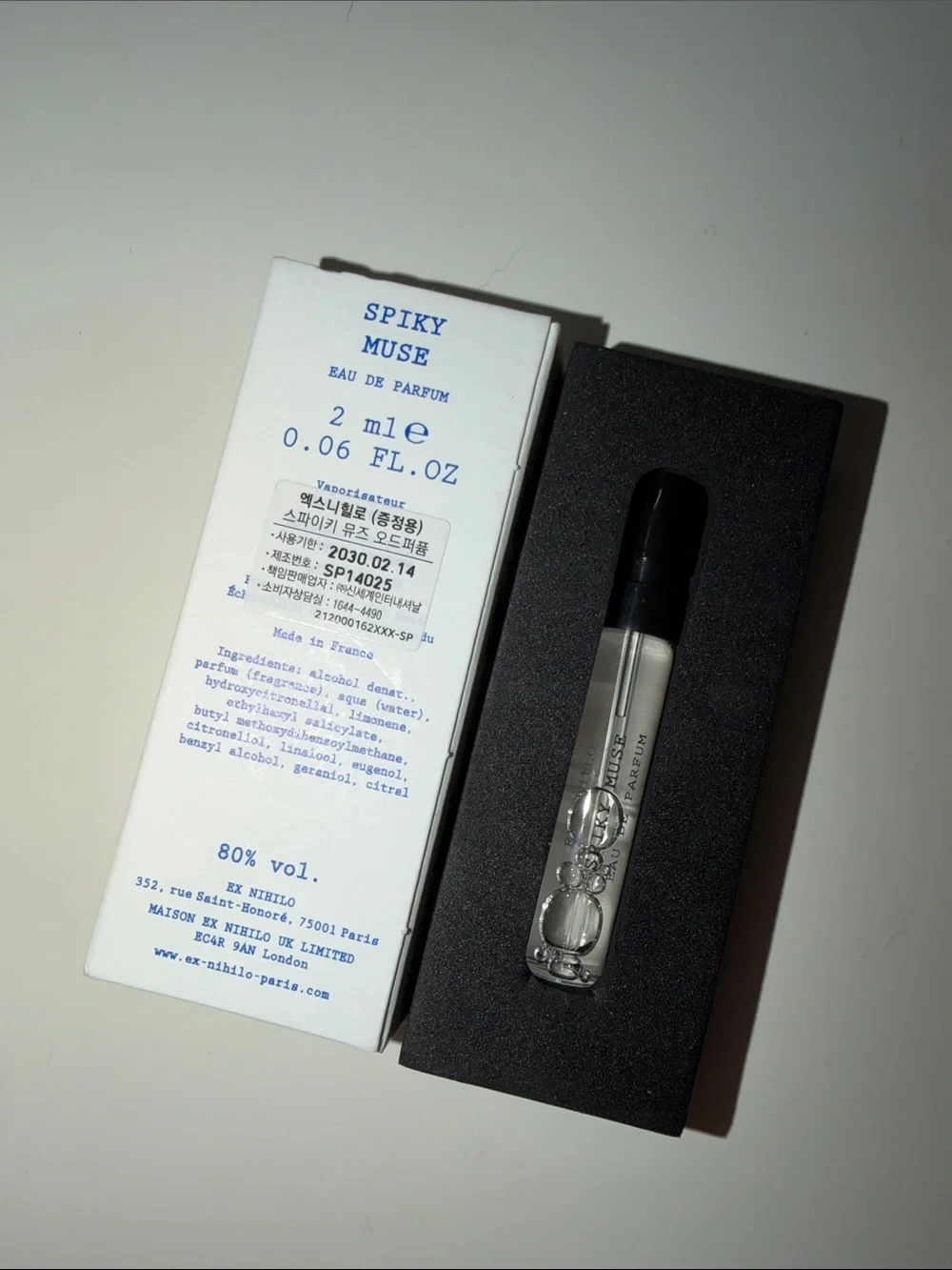 Ex Nihilo Spiky Muse edp 2ml travel sample