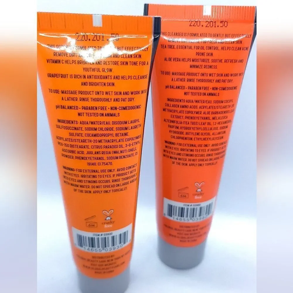 The Nobleman Men's Skin Care Travel Set | Facial Acne Cleanser & Face Scrub New