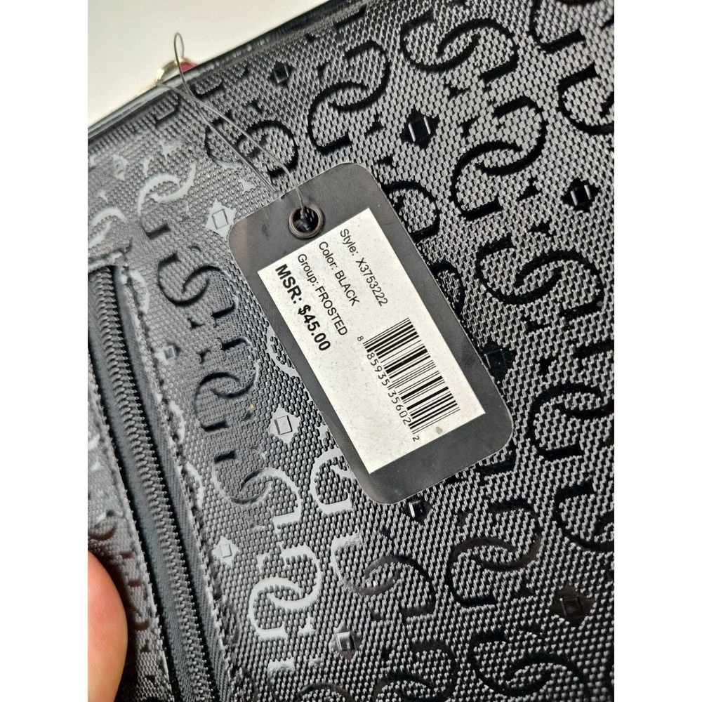 NWT GUESS Frosted Black Tablet‎ iPad Laptop Sleeve Case Pouch Bag