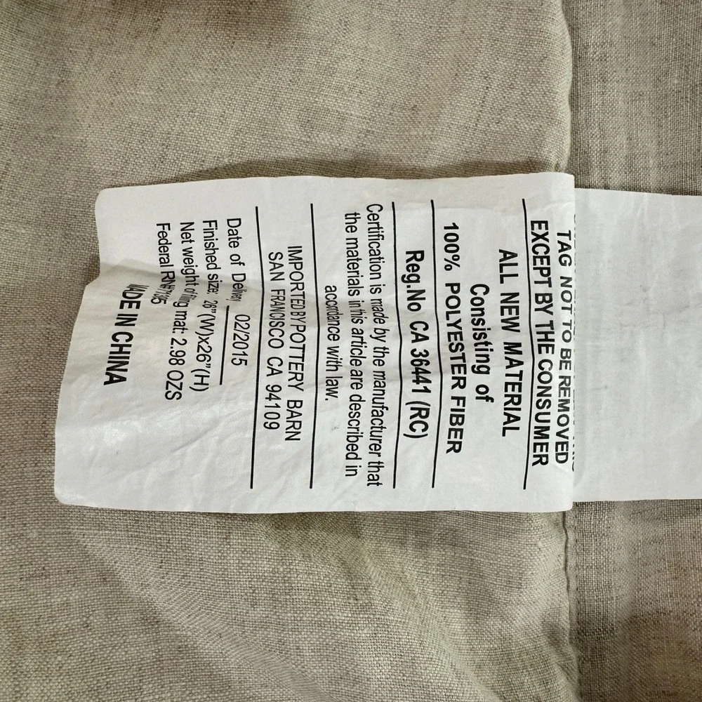 Pottery Barn shell items flaws