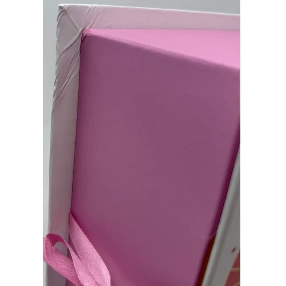 Baby Girl My First Keepsake Box‎ Orange Giraffe Pink Elephant Nine Compartments
