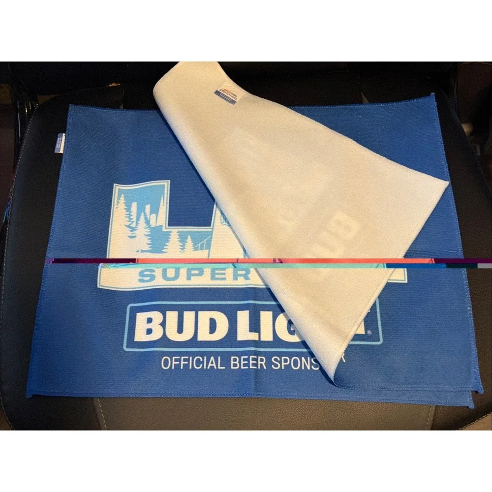 2 Super Bowl LX rally towel Bud Light‎ Super Bowl Hand Towels