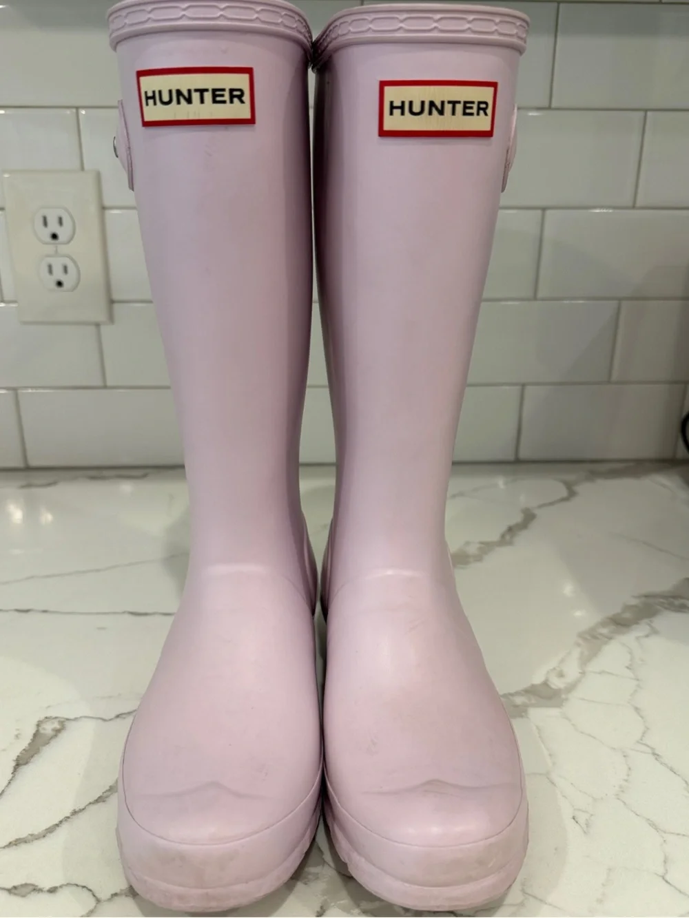 Hunter Pale Lilac Tall Rain Boots